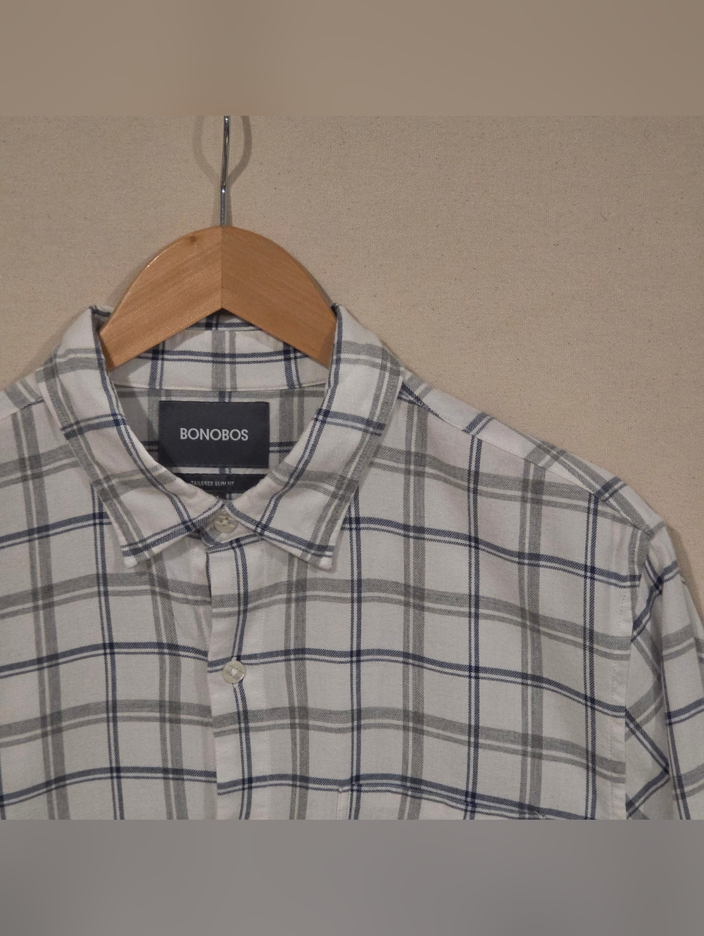 Bonobos Tailored Slimt Fit Flannel Button Down M